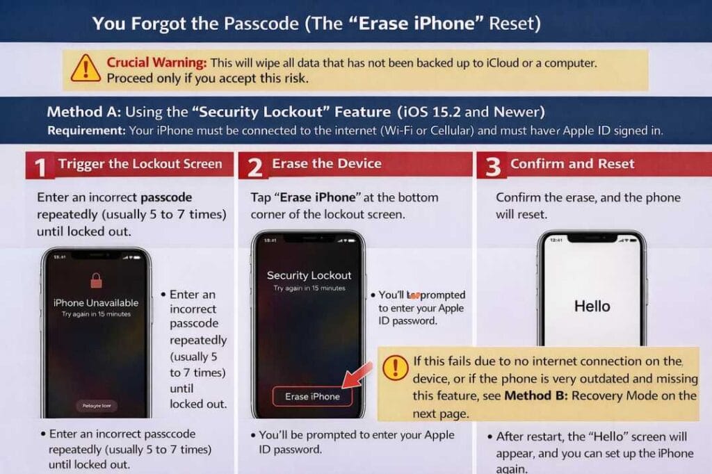 how to change password in iphone