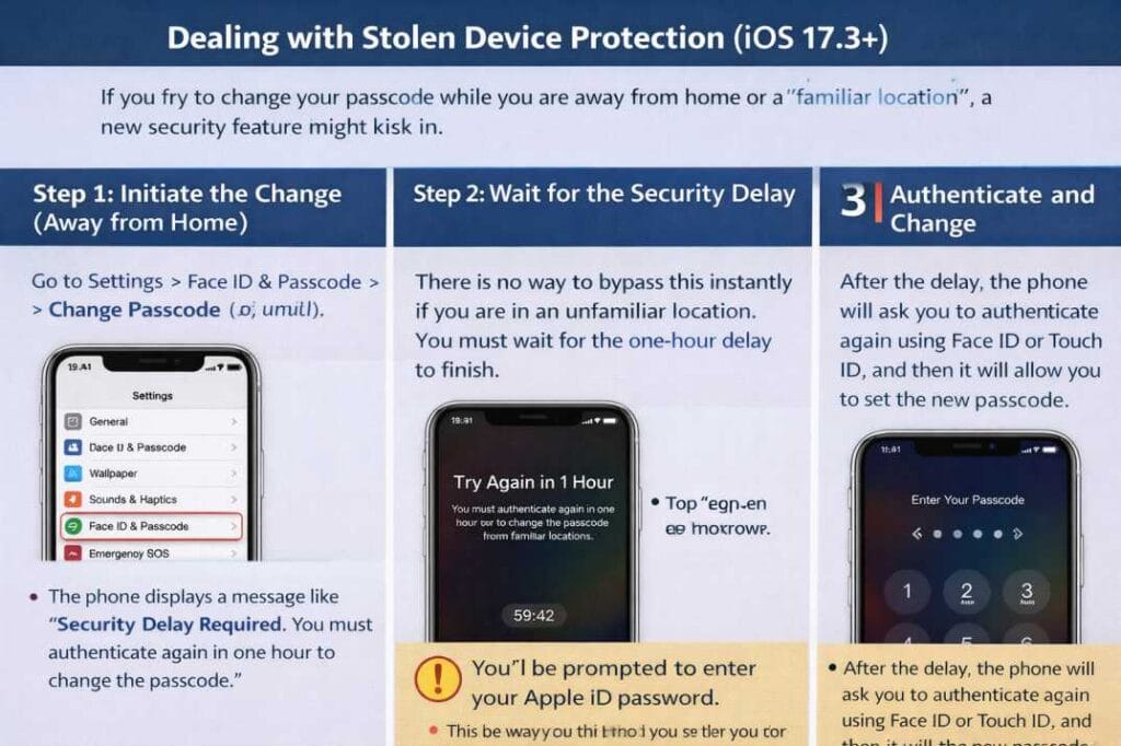 how to change iphone password