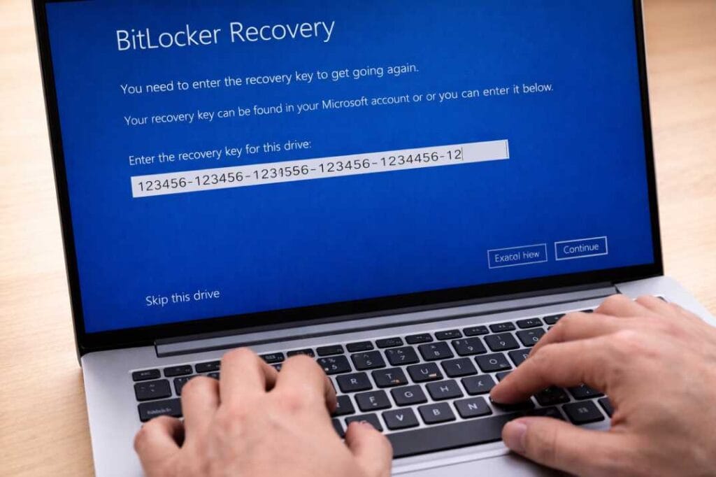 bitlocker recovery key