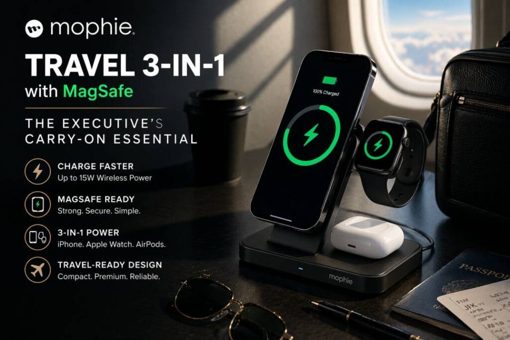 bauhn 3 in 1 wireless charging station